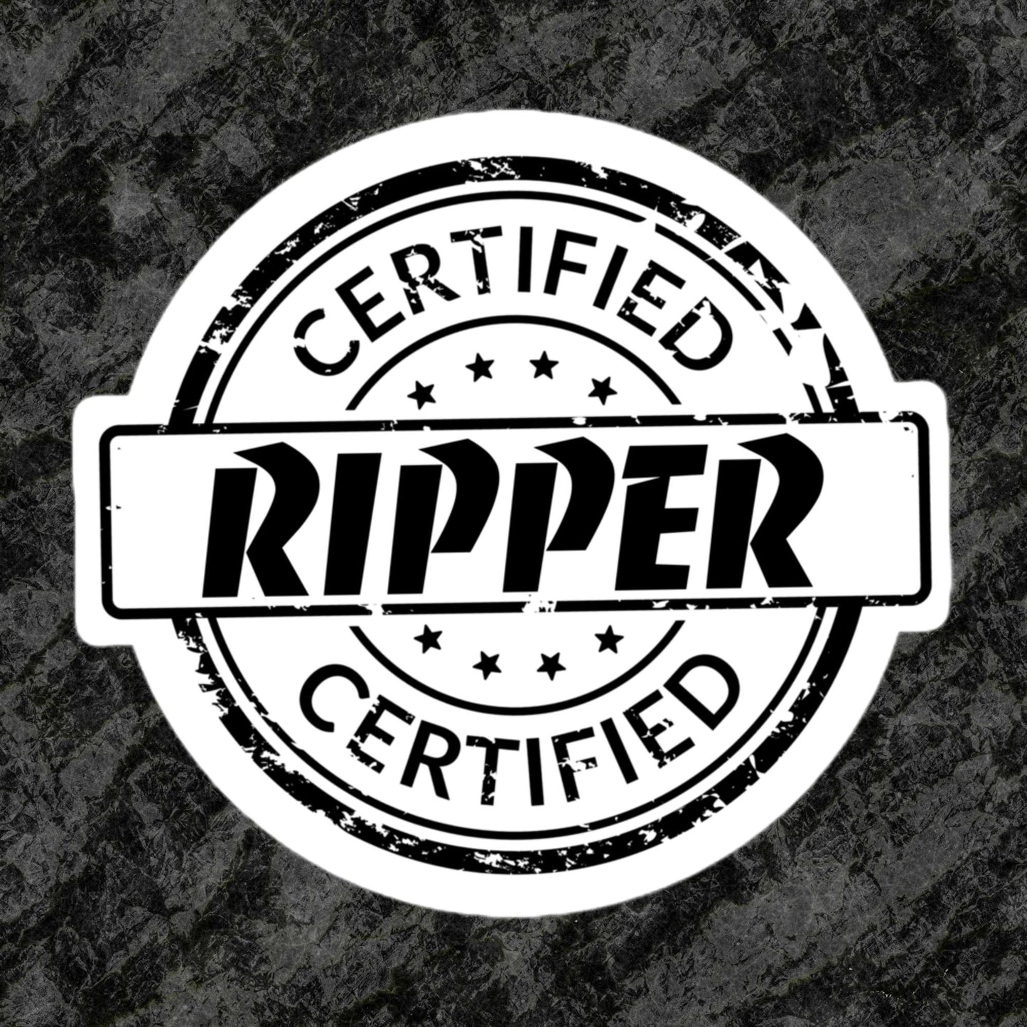 Certified Ripper Sticker (black)